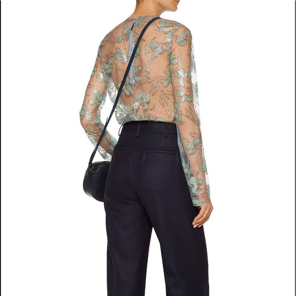 ❌FINAL PRICE ❌Glitter tulle sheer top NWT - Picture 2 of 7